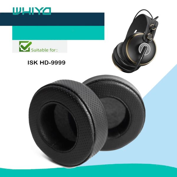 Acessórios Whiyo Almofadas de substituição para fones de ouvido ISK HD9999 HD9999 Manga almofada de veludo Copos protetores de orelha