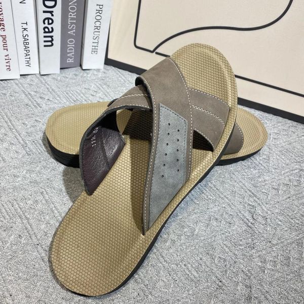 Chinelos de verão sandálias masculinas flops el moda casual alta qualidade sandalias playa hombre pantoufle homme cuir