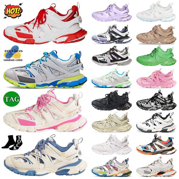 2024 Mode Niedrige Plattform Track 3 3.0 Designer Schuhe Unisex Frauen Männer Paris Tracks Gomma Gedruckt Nylon Luxus Marke Männer Frauen Runner Tennis Turnschuhe mit Box