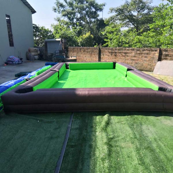 Oxford Material aufblasbare Fußball -Billard -Billardtisch für Snooker Ball Game Interaktive Sportspiele mit Gebläse und 16balls