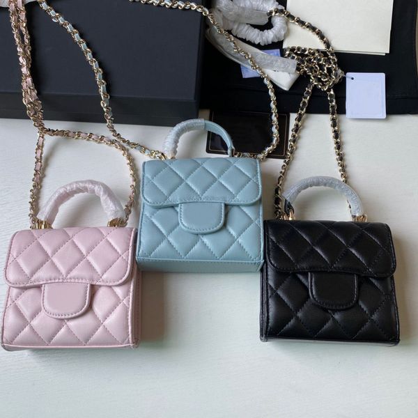 10a Mini Crossbody Bag Fashion Fashion Bolsa Bolsa de couro Metal Chain Bolsa Luxury Designer Wallet 048