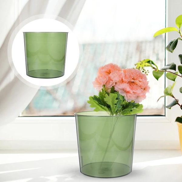 Vasen Frischer Blumeneimer Klarer Plastikmülleimer Büchervase für Blumenhalter Haushalt