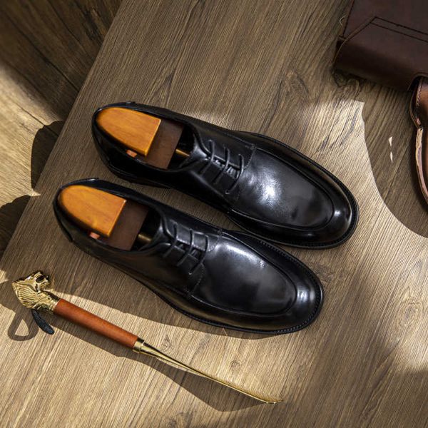 HBP Baba Olmayan Modaya Dönüşlü Mens Ofis Elbisesi Orijinal Deri Ayakkabı Yeni Tasarım Erkek Günlük Oxford Deri
