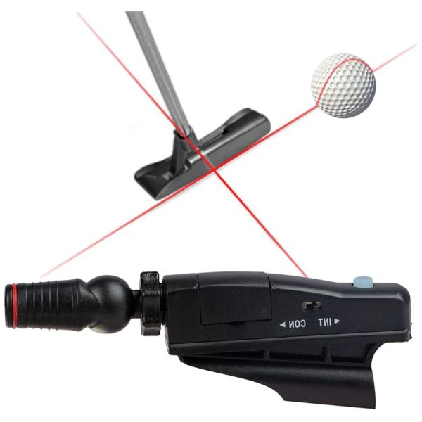 Aiuta il golf putter Sight Laser da golf portatili Putting Trainer ABS Golf Putt Putting Training Scopo Migliora la linea Aiuta gli strumenti correttori