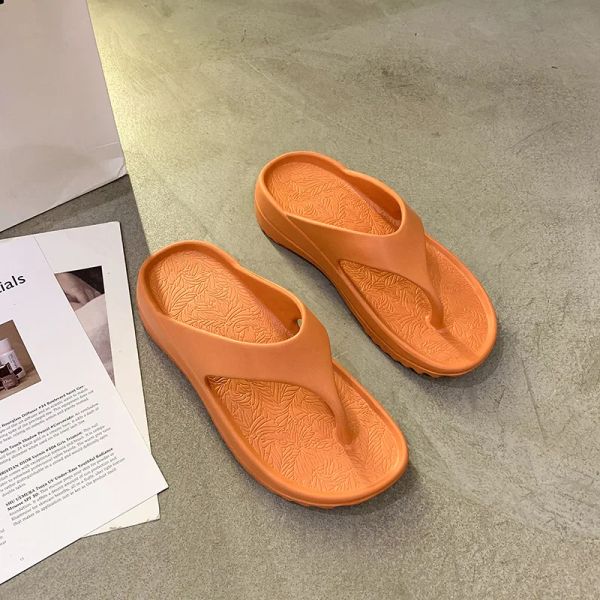 Flops Hafıza Sünger Masaj Erkek Flip Flops Yaz Antiskid Açık Sandal Klipsi Günlük Plaj Evi Kauçuk Yumuşak Kadın Terlik