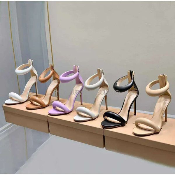 Gianvito Rossi sandalet 10cm stiletto topuklu sandaletler 8cm kadınlar elbise ayakkabı topukları yaz üst lüks tasarımcı sandaletler 13 renk kutu ücretsiz gönderim