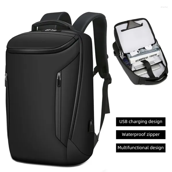 Zaino da lavoro USB borsa da viaggio impermeabile di grande capacità imbarco borsa per computer da 15,6 pollici borsa a tracolla Y85A
