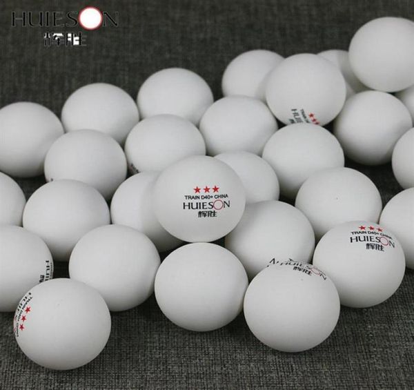 Huieson 100 Pz 3Star 40mm 2 8g Palline da ping pong Palline da ping pong per match Nuovo materiale Palline da allenamento in plastica ABS da tavolo T190924890029