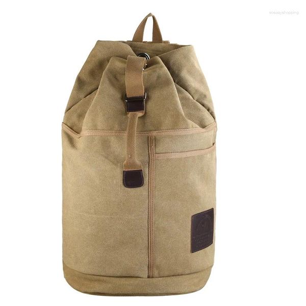 Mochila 2024 grande capacidade mochilas de viagem masculino bagagem lona balde bolsa de ombro homem duffle sacos homens mochila ao ar livre