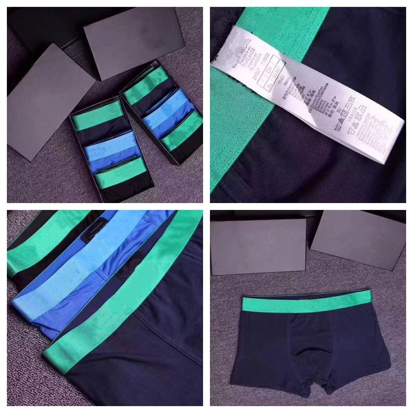 Mens 2024 Underwear Designers Moda Boxer Respirável Cuecas Carta Clássica Sexy Cintura Apertada Boxer Cuecas Masculinas