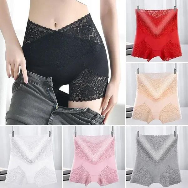 Damenhöschen, Boxershorts für Unterwäsche, sexy, kurzer Sommer, nahtlos, hohe Shorts, atmungsaktive Dessous, Damenunterwäsche, Sicherheits-Spitzenhose