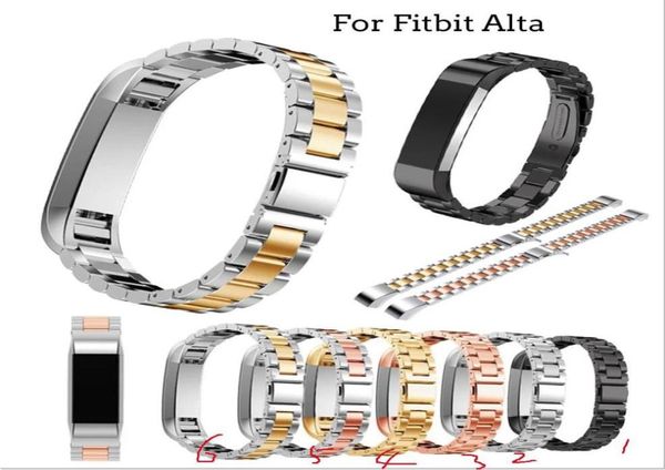 Hochwertiges Metall-Edelstahl-Armband für Fitbit Alta Uhrenzubehör Band Link Strap für Fitbit Alta HR Armband Belt5543226