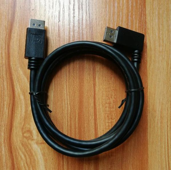 Cavo di prolunga Displayport DP maschio-maschio 03 m angolo di 90 gradi colore nero3597048