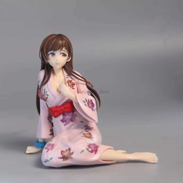 Anime Manga Figurka Mizuhara Ichinose Chizuru Kimono szlafrok siedzca modelka figurki Anime PVC GK zabawki prezenty dekoracja samochodu 240319