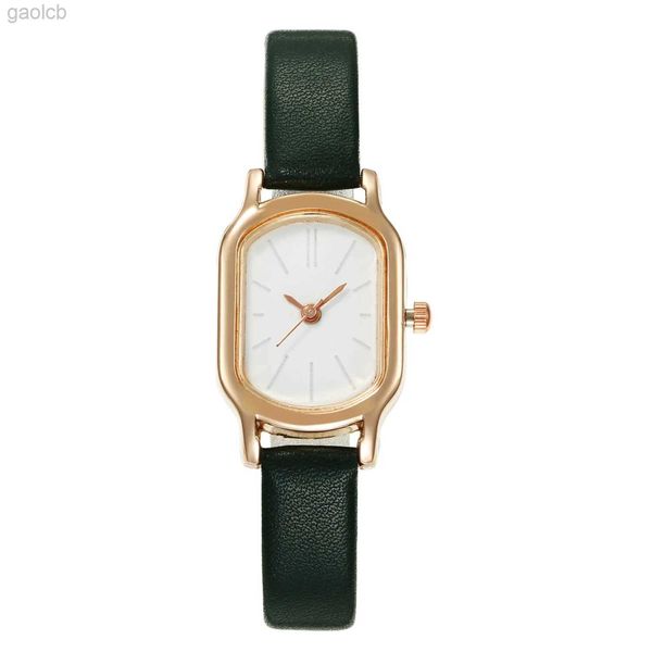 Armbanduhren Damen Einfache Vintage-Uhren für Damen Zifferblatt-Armbanduhr Lederarmband-Armbanduhr Hochwertige Damen-Freizeitarmbanduhren 24319