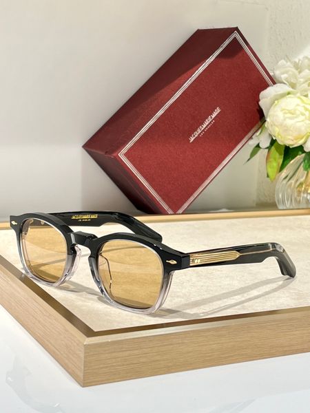 Sommer-Jacquemuly-Sonnenbrille für Damen, runde Farbverlaufsbrille, Designer-polarisierte Sonnenbrille