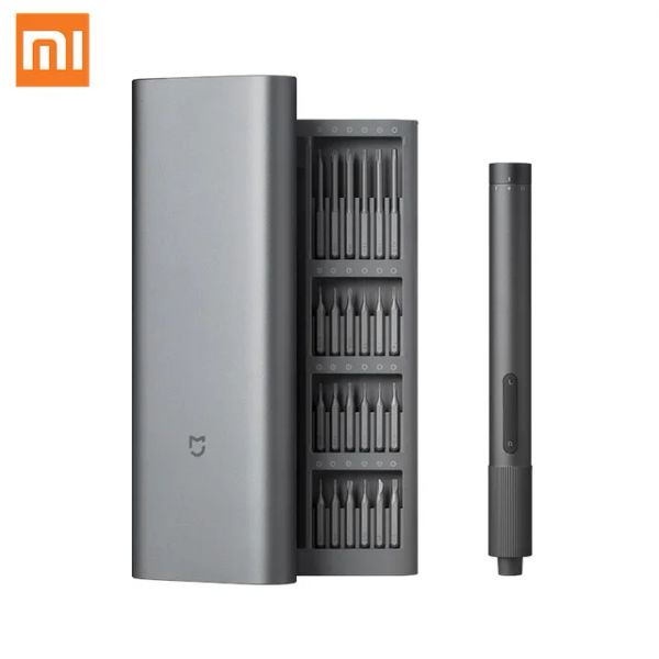 Новый комплект электрических прецизионных отверток Xiaomi Mijia, 2 винта с крутящим моментом 400, 1 перезаряжаемый магнитный алюминиевый корпус TypeC