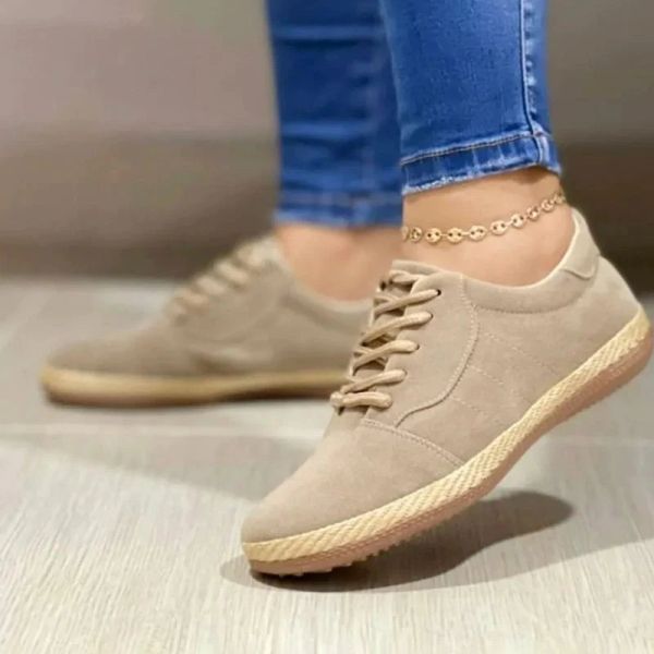 Flats Women Laceup Casual Shoes 2022 Nuovo Round Head Student Sports Couple Fashion Walking Flats Sneaker Sneaker Zapatos Mujer