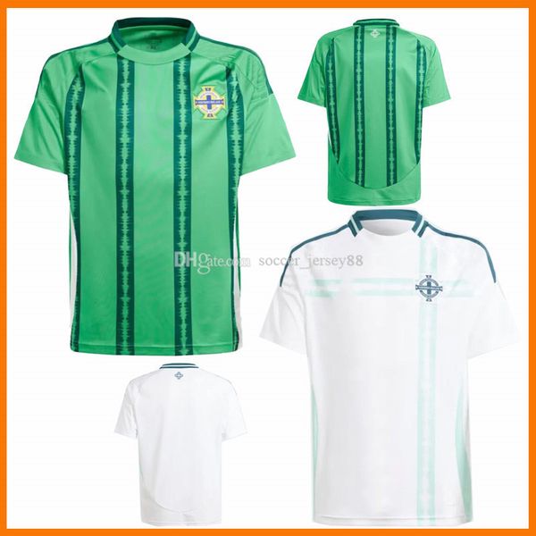 24 25 Irlanda del Nord maglie da calcio da uomo set kit per bambini uniforme 2024 2025 DIVAS CHARLES EVANS CHARLES BALLARD BEST BROWN HOME AWAY maglie da calcio