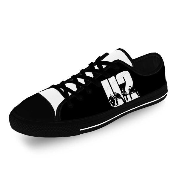 Schuhe U2 Low Top Sneakers Musik Rockband Herren Womens Teenager Casual Schuhe Leinwand Running Schuhe 3D -Druck atmungsaktiv