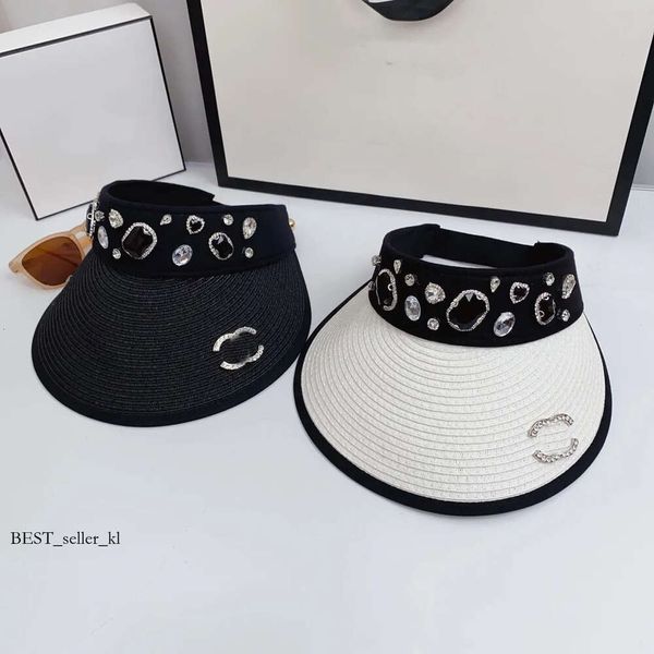 Шляпа-ведро Chanelpurses Дизайнерская соломенная шляпа с буквой C Козырьки Вязаная шляпа с бриллиантами Кепка для мужчин и женщин с широкими полями 572 Сумка Chanells шляпа-ведро