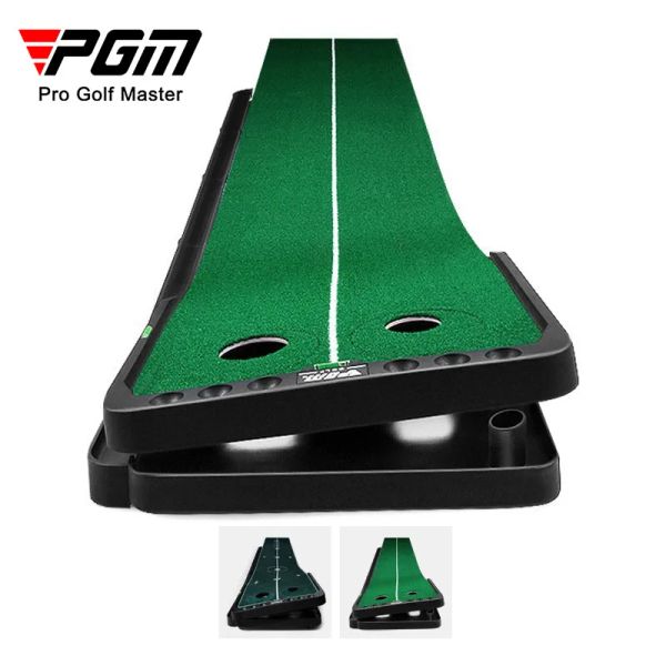Aids PGM Golf Putting Mat Mini Golf Putting Green Fairway Golf Putter Trainer Indoor Ajustável Putter Tapete Prática TL010