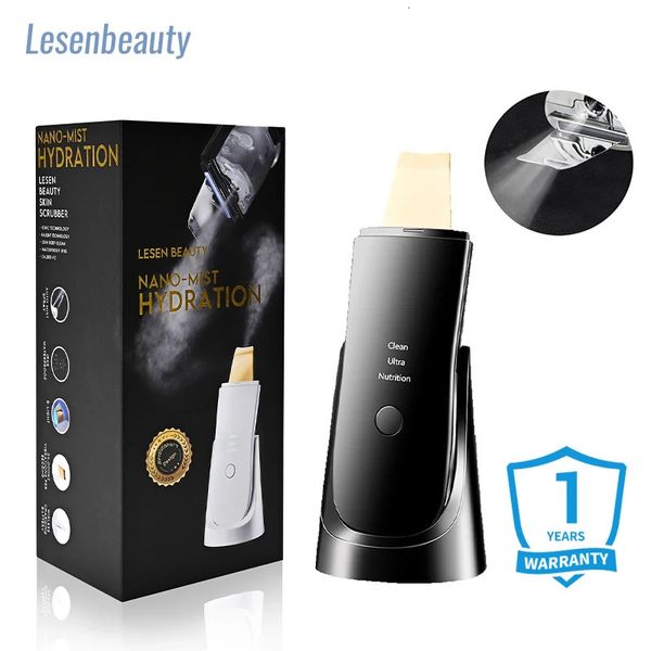 24k limpador ultrassônico rosto purificador peeling pá poros removedor de cravo limpeza levantamento beleza dispositivo para cuidados com a pele 240312