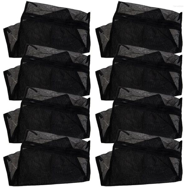 Sacchetti per biancheria 8 pezzi Borsa nera per indumenti Maglia fine Delicati Lavaggio in poliestere da viaggio