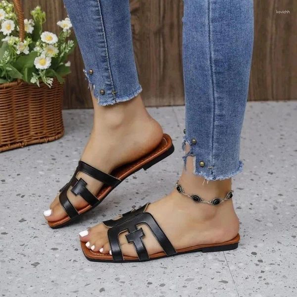 Sandalen 2024 Sommer Damen integrierte Hausschuhe Casual Beach Jelly Schuhe