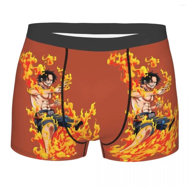 Unterhose Hip Hop Retro Ace Fire Power Herren Boxershorts Hoch atmungsaktiv Hochwertige Geschenkidee