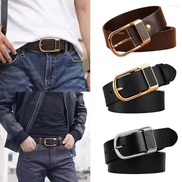 Cintos espartilho cinto de couro moda cintura larga para lazer vestido jeans saias fivela ajustável homens masculinos