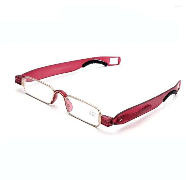 Óculos de sol de luxo óculos de leitura mulheres full-rim portátil dobrável ultraleve graça anti blu faitgue com caso 1 1.5 2 2.5 3 a 4