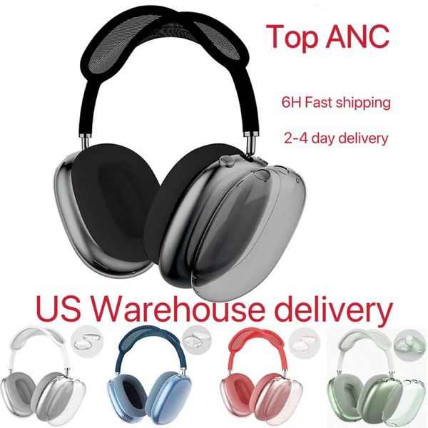 USA Stock für Max Bluetooth Headphones Accessoires Pro 2 Wireless Earphone Top-Quality Metall Silicon Anti-Drop-Schutzhülle wasserdicht