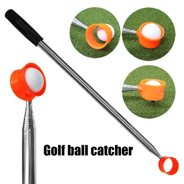 Aids 10 seções selecionador de bola de golfe retriever telescópico retriever pegar grabber garra otário ferramenta para acessórios de golfe de água