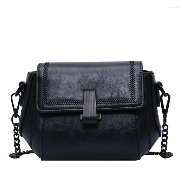 Umhängetaschen 2024 Mode Textur für weibliche Vintage Crossbody Diamant Muster Pu Leder Designer Marke Geldbörse und Tasche