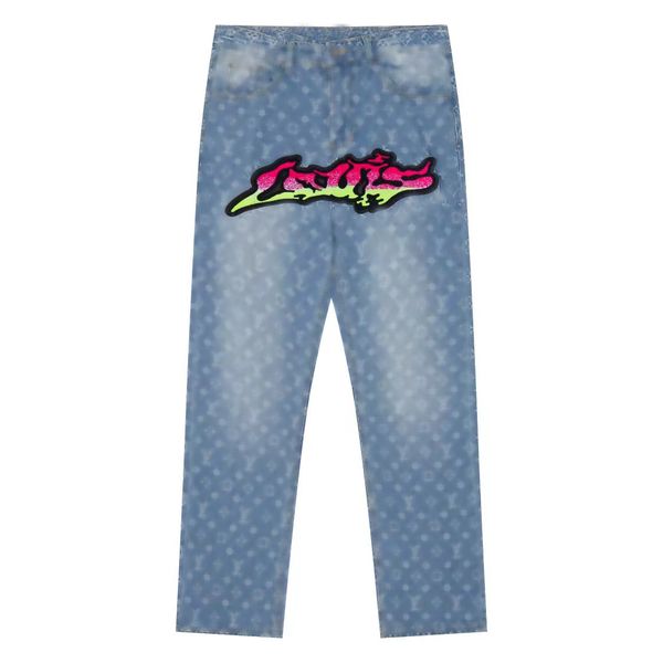 Top l maschi e donne classiche pantaloni casual esterni comodi jeans a fiamma blu adatti per indossare abbigliamento da uomo da 10a tutto l'anno