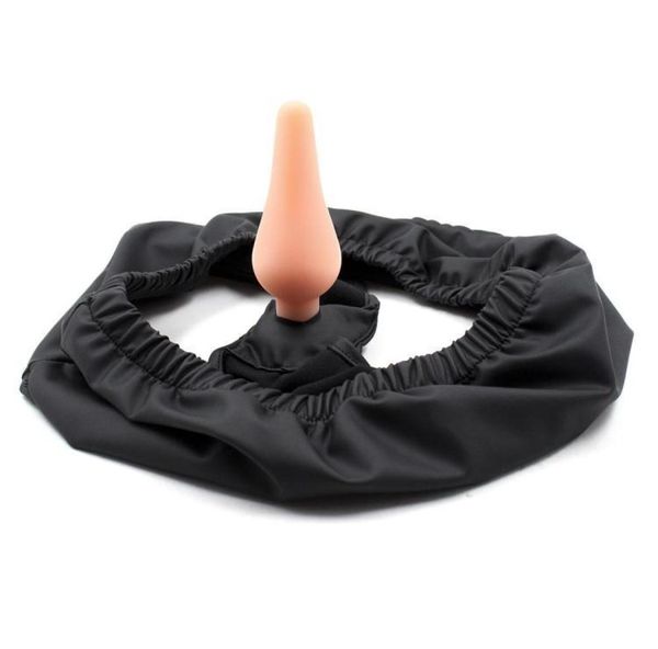 Mutandine della biancheria intima della masturbazione femminile maschio, pantaloni con il giocattolo del sesso della cintura del dildo anale, prodotti del sesso della spina vaginale / anale8284691