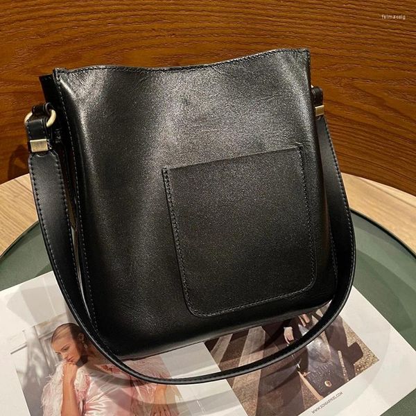 Totes 2024 primavera estilo de couro feminino ombro crossbody saco grande capacidade negócios casual