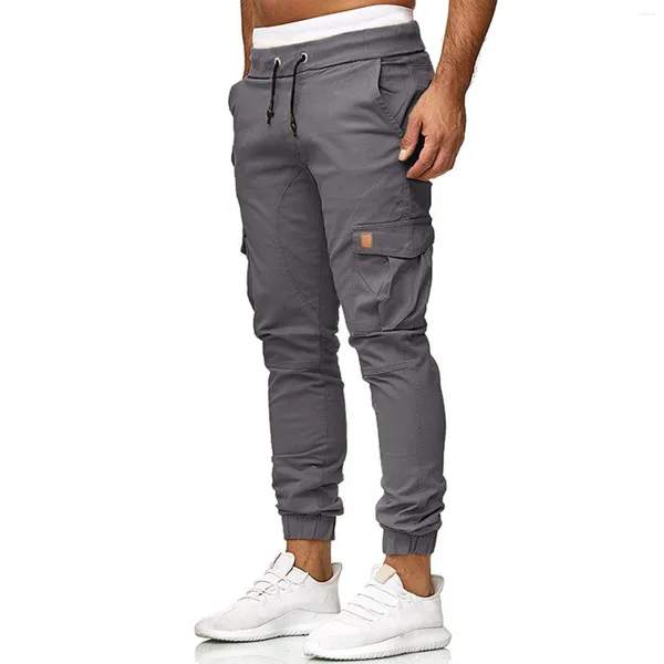 Herrenhose, sportlich, lässig, täglich, Fitness, Joggen, schmal, einfarbig, bequem, leicht, Outdoor, Wandern, Cargo