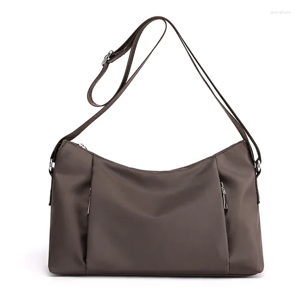 Bolsas de ombro de nylon à prova d'água, bolsas de luxo, sacola de viagem, praia, moda, alça superior, crossbody, shopper para mulheres