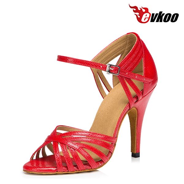 Ayakkabılar Evkoodans Gold Mavi Kırmızı Topuk Yüksekliği 8.5 cm Dans Ayakkabı Boyut Boyu 412 Profesyonel Dans Ayakkabıları Kızlar İçin Evkoo418