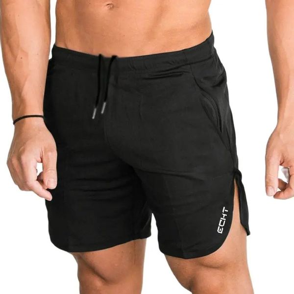 Pantaloncini casual estivi Cotone Uomo Palestra Fitness Bodybuilding Allenamento Bermuda Uomo Pantaloni corti al polpaccio Pantaloni da corsa Abbigliamento sportivo 240313