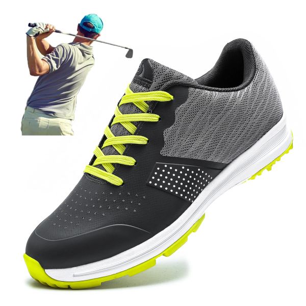 Sapatos thestron malha de golfe tênis de golfe masculino tênis de golfe à prova d'água de atletismo de atletismo sapatos de treinamento para homens de golfe para homens turnê de tour tour Golfe
