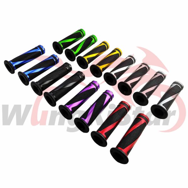 21mm 24mm Griff Griff Motorrad Lenker Handgriffe Schutz Abdeckung Blau Rot Gelb Silber Schwarz Grün Für Motocross Roller ATV Buggy Quad Pro Pit Dirt Bike