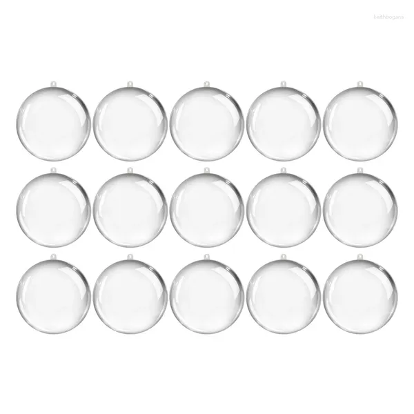 Decorações de Natal 40pcs ornamentos preenchíveis de plástico 5cm bolas de ornamento para artesanato DIY kit de bola acrílica A