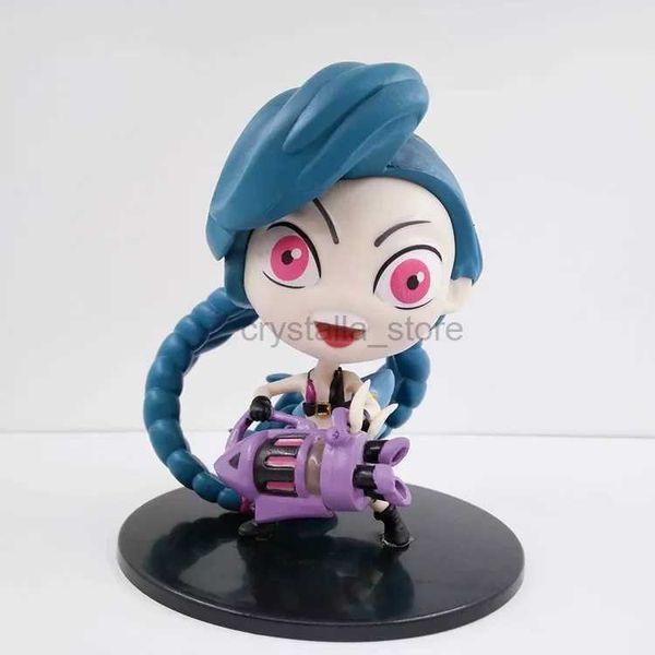 Anime Manga Legend aliança figura canhão solto Jinx versão Q personagens de bonecas de conjuntos de jogos brinquedos de garagem para meninos presente para amigos 240319