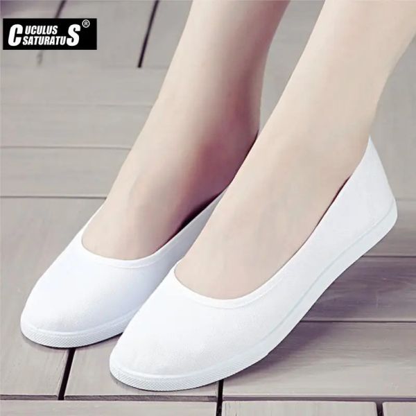 FATTI CUCULUS FASHIO DONNE SCARPE CANVAS WHITE CONCIDE SCARPE PRENO CASTALE CASASI SCADIALE SCARPE SOLI SOLI SCARPE NURE