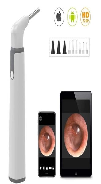 39 мм Wi-Fi визуальный цифровой отоскоп, ушной эндоскоп, камера, очиститель воска для носа, стоматологическая поддержка IOS Android 2207227309577