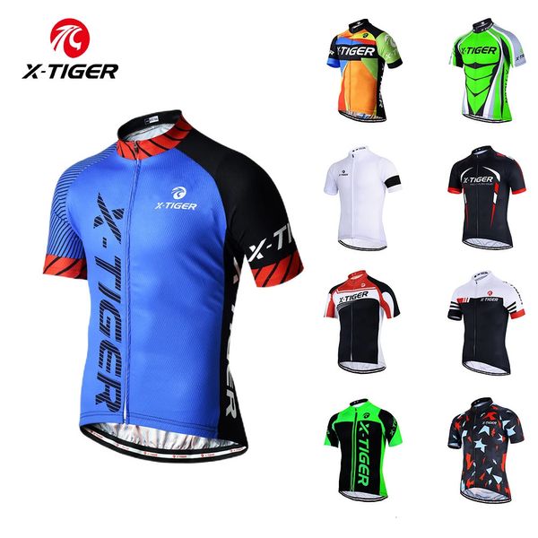 X-TIGER camisa de ciclismo masculina roupas de mountain bike de secagem rápida roupas de bicicleta de corrida uniforme respirável roupas de ciclismo wear 240319