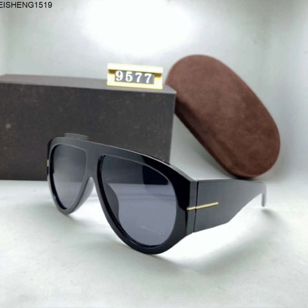 Tasarımcı Tom Güneş Gözlüğü Dalga Maskesi Büyük Çerçeve Bayan Erkekler Polarize Gözlükler Asetat Fiber Hip Hop Lüks Klasikler Koruyucu